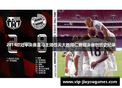 2014欧冠半决赛皇马主场惊天大胜拜仁晋级决赛创历史纪录
